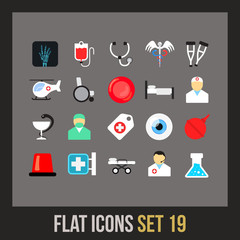 Flat icons set 19
