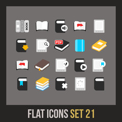 Flat icons set 21