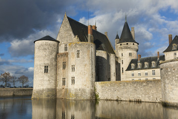 Fototapeta na wymiar Castle of Sully-Sur-Loire, Loiret, France