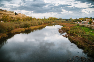Agueda River in Ciudad Rodrigo