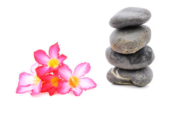 Naklejka na ściany i meble Zen And Spa Stone With Frangipani Flower
