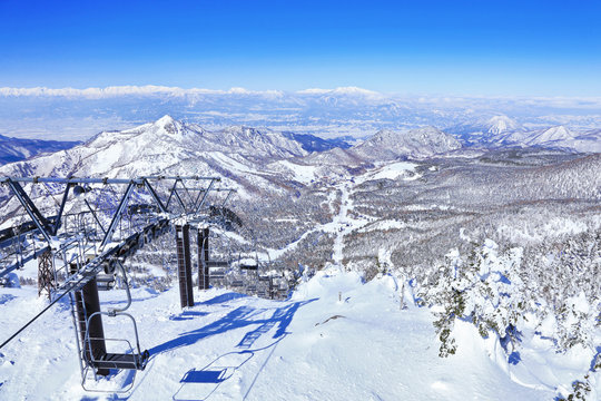横手山山頂から笠ヶ岳