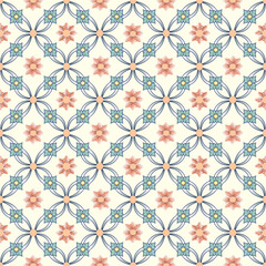 Old floral tiles