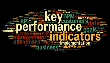 Fototapeta premium KPI key performance indicators