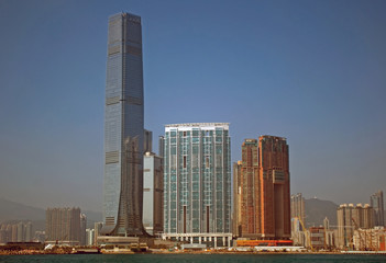Fototapeta na wymiar ICC Tower, Kowloon, Hongkong