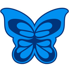 Schönes Schmetterling Logo Symbol
