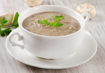 Mushrooms soup