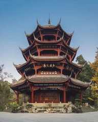Fototapeten Chinese ancient pagoda © lujing