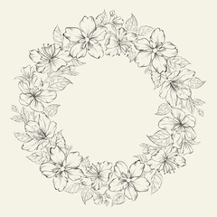 Floral wreath - wedding design