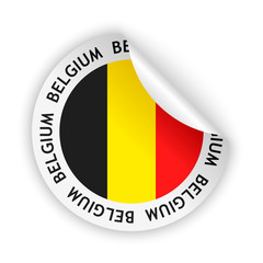 Fototapeta premium vector flag bent sticker