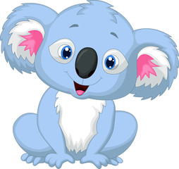 Naklejka premium Cute koala cartoon