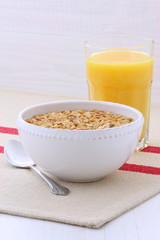 Delicious and healthy granola cereal