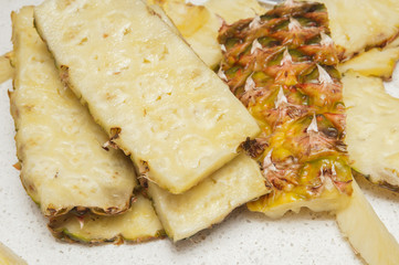 juicy chunks of pineapple