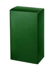 Dark green cosmetic packaging box