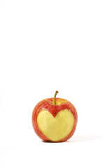 Manzana y corazón