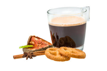 Dutch cookies with coffee