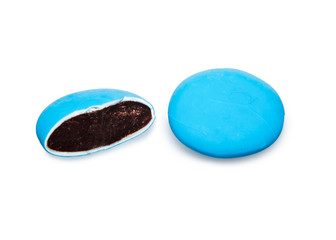 Blue round Chocolate candy