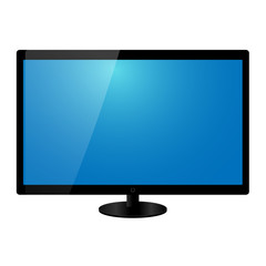 Flat Screen TV Vector Illustration