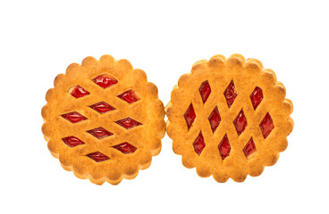 biscuits with jam isolated