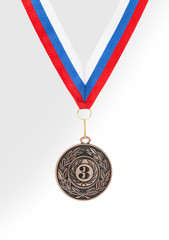 medal on the white background