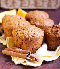 Carrot and marmalade muffins