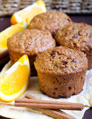 Carrot and marmalade muffins