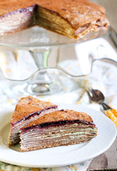 Chocolate crepe cake