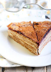 Chocolate crepe cake