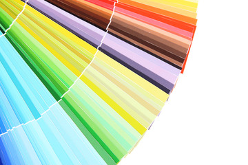 Paper palette isolated on white