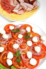 salad with mozzarella