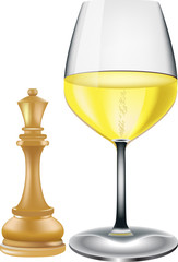bicchiere di vino bianco