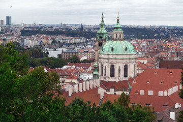 Fototapeta na wymiar Prague from the Saint Nicolas Church