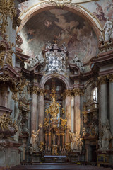 Fototapeta na wymiar Church of St Nicholas in Prague
