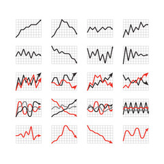 Graphic business ratings and charts collection. Infographic elem