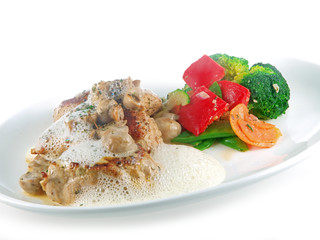 pork with mushroom sauce