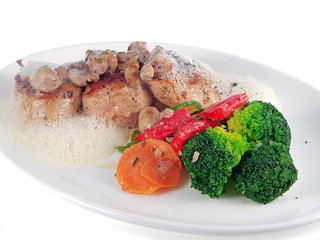 pork with mushroom sauce