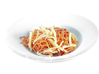 spaghetti with meat sauce