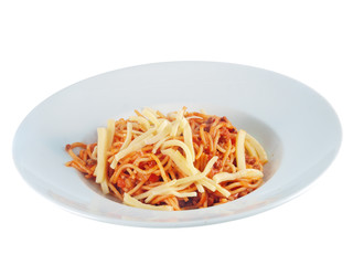 spaghetti with meat sauce