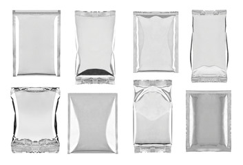 aluminum foil bag package template food