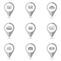 Animal Mapping Pins