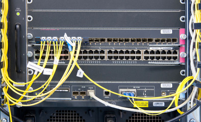 Industrial control system in modern factory