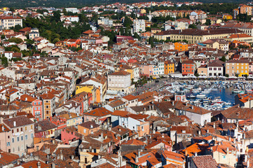 Fototapeta na wymiar Aerial View from Rovinj Belfry, Croatia