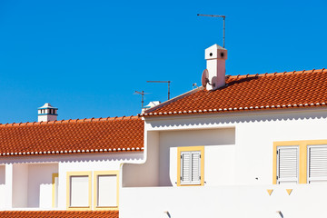 Unrecognizable Part of Residential House at Algarve, Portugal