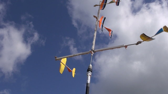 aircraft toys on sky background in motion