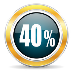 40 percent icon
