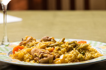 and rabbit paella rice