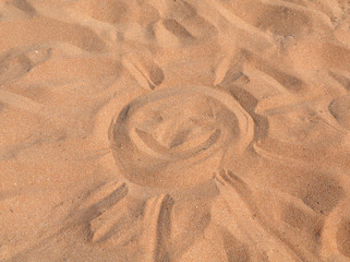 Fototapeta na wymiar sand sun