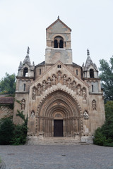 Fototapeta na wymiar Chapel in the Castle of Vajdahunyad in Budapest, Hungary