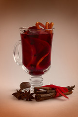 Red mulled wine