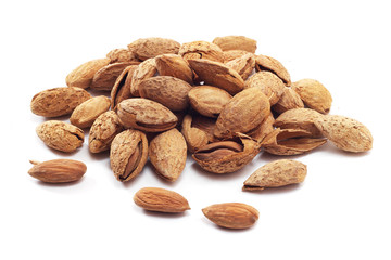 Almond nuts in shell